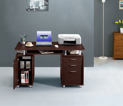 Modern Double Pedestal Desk With Cpu Cabinet Officedesk Com