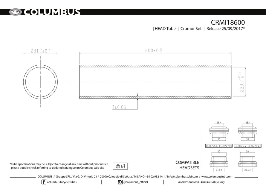 columbus cromor steel