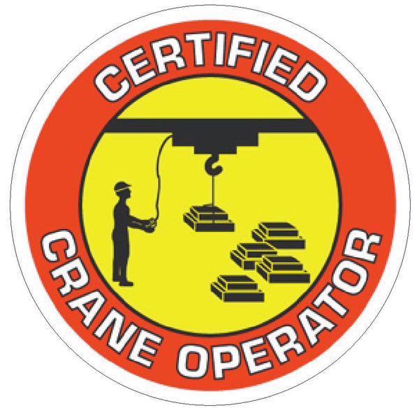 Certified Boom Lift Operator Hard Hat Decal Helmet Sticker Crane Label 