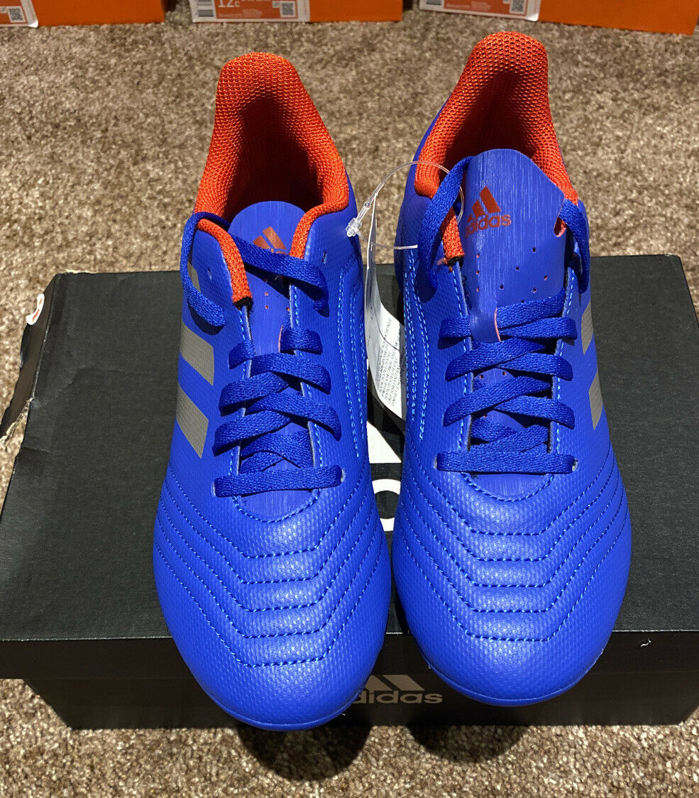 usuario collar aprender Adidas Predator 19.4 Fxg J Blue/Silver Soccer Shoes Size 4.5 ( CM8540) –  The Odd Assortment