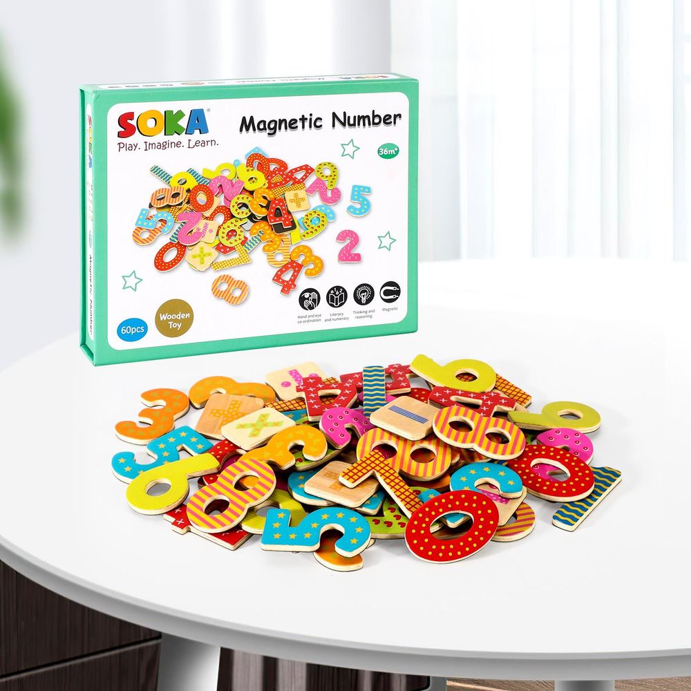Foam Magnets for Toddlers - Refrigerator Magnets for Kids - Baby