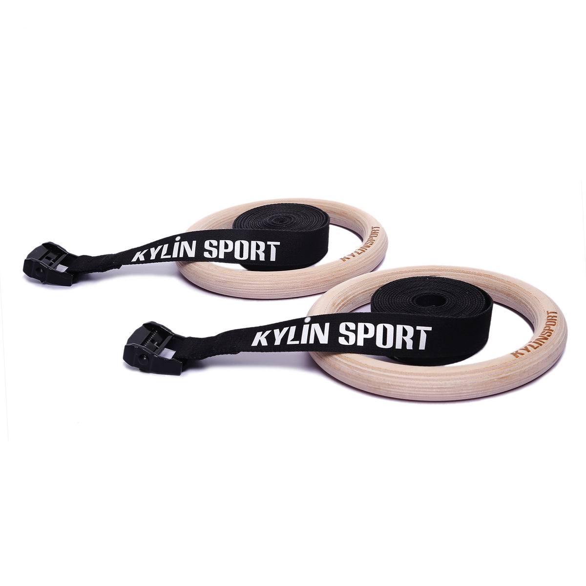 KYLIN SPORT Gymnastic Rings with Adjustable Straps Heavy Duty Exercise Gym Rings for Pull Ups and Dips,Cross-Training Workout,Strength Training,Fitness