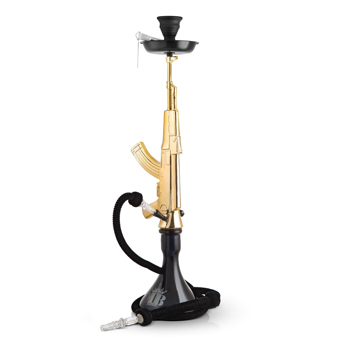 Mini Hookah Gun style with flowers 8" choose color and send message