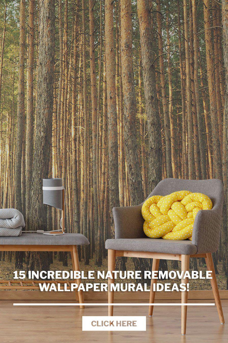 15 Incredible Nature Removable Wallpaper mural ideas! | Eazywallz