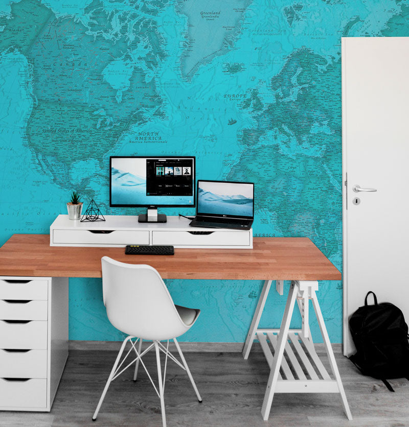 Wall Murals for office wallpaper for office map world map eazywallz