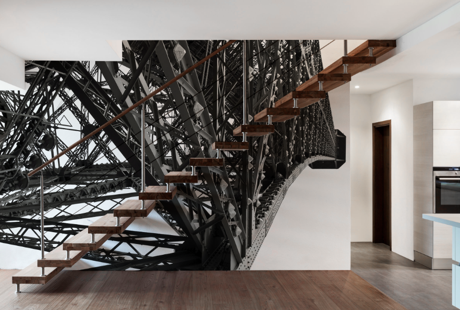 Eiffel Tower detail, France Wall Mural