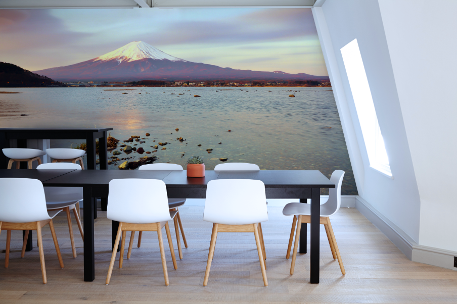 Mount Fuji at dawn Wall Mural