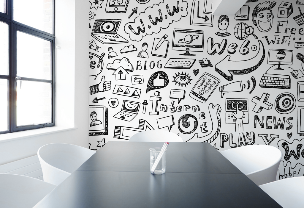 business wall mural innovate idea design corporate 