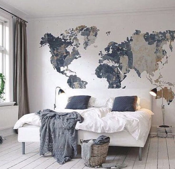 industrial style theme bedroom wall mural