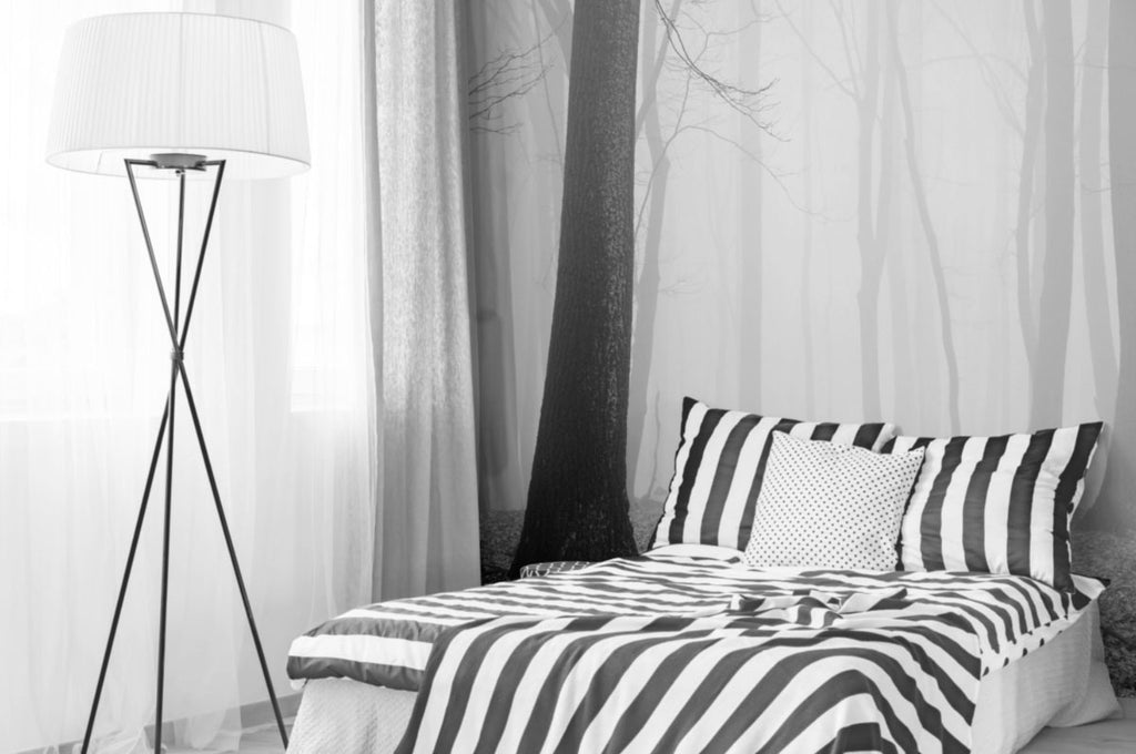 forest black and white forest wallpaper wall mural 