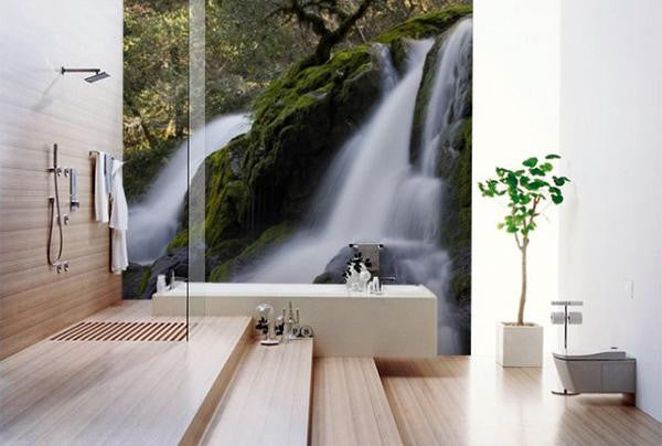 spa bathroom landscapes ideas