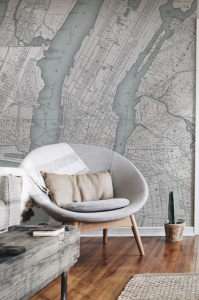 map wall mural wallpaper eazywallz home decor bedroom removable wallpaper mural art