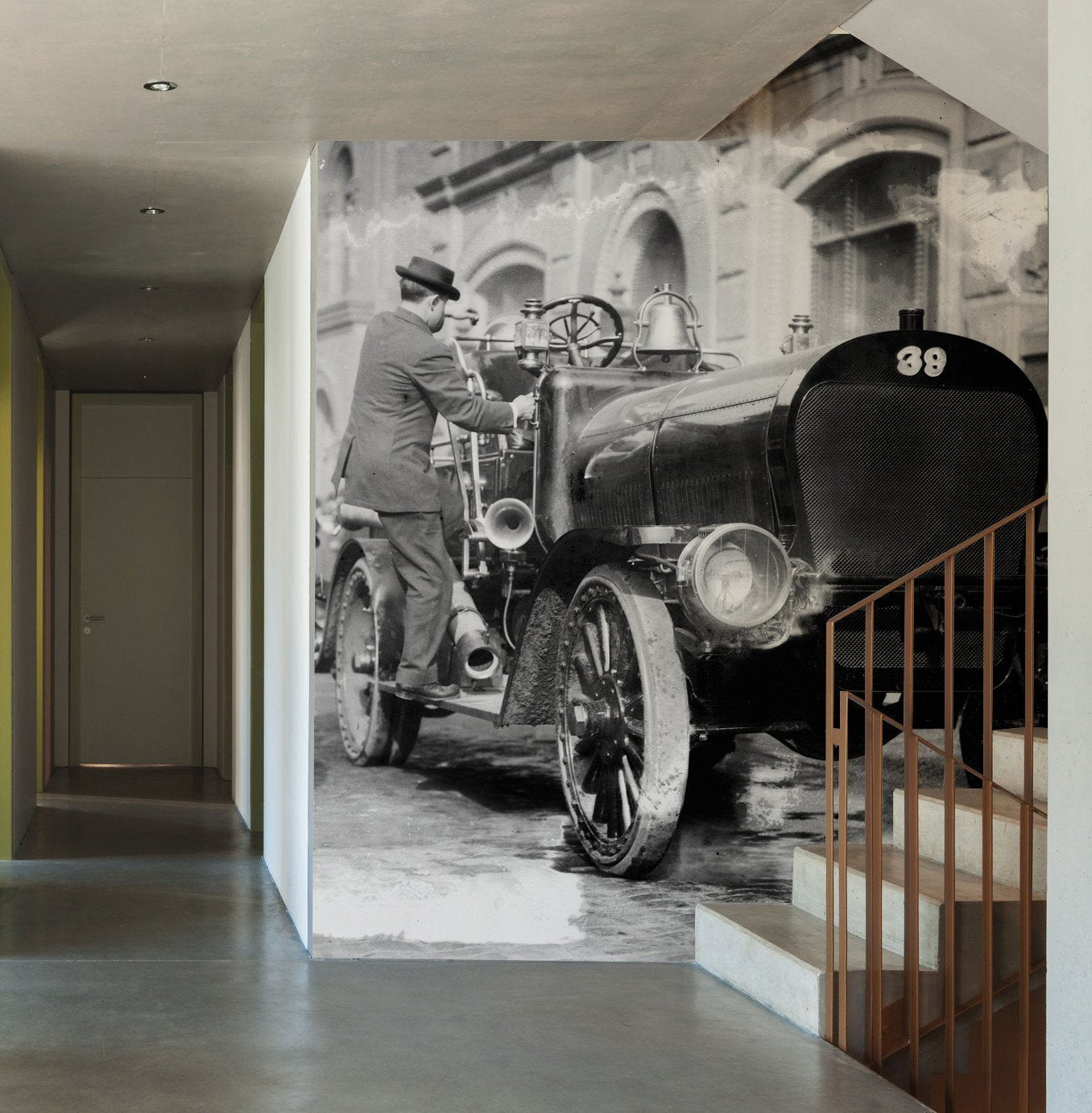 New York City Vintage Fire Engine Wall Mural