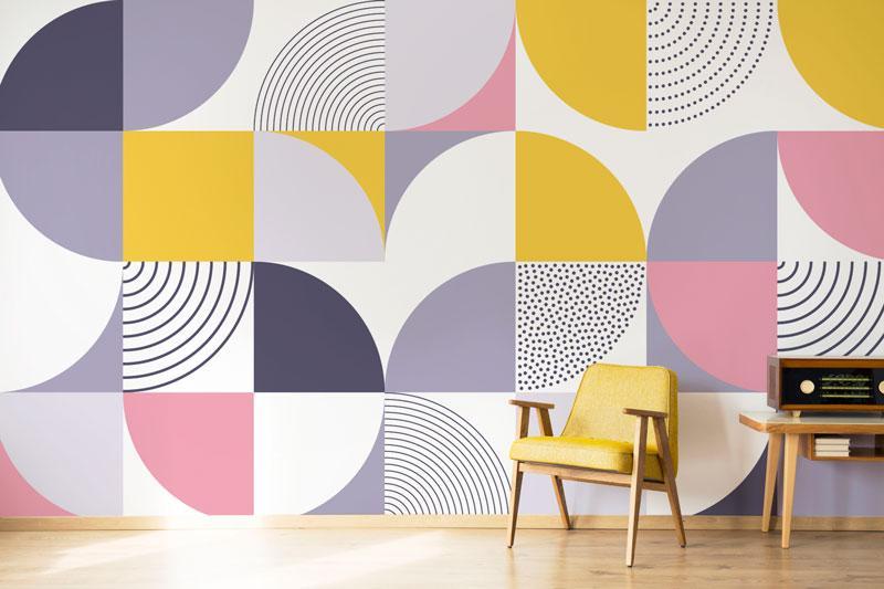 geometric wallpaper pattern wall murals easywalls eazywallz
