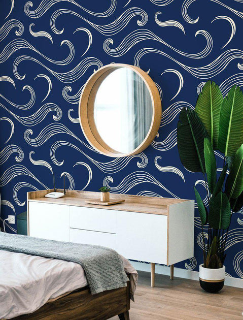 Japanese Waves Removable Wallpaper