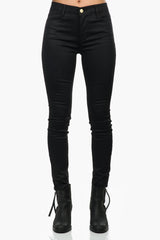 FRAME Le High Skinny Coated Noir