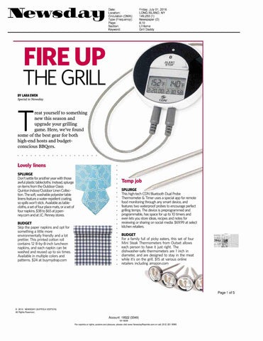 Newsday 2016 Featuring Grilling Products