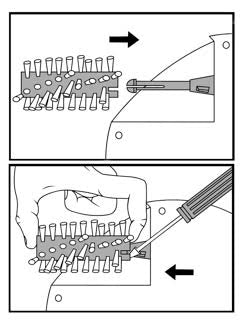 How-To Images on How to Put On Bristles