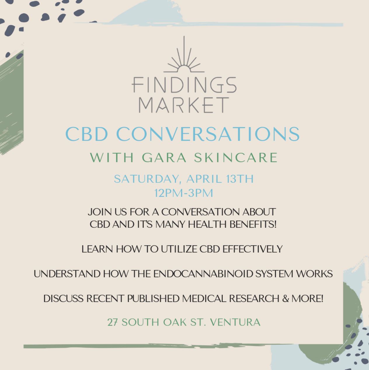 cbd skincare conversations with findings market