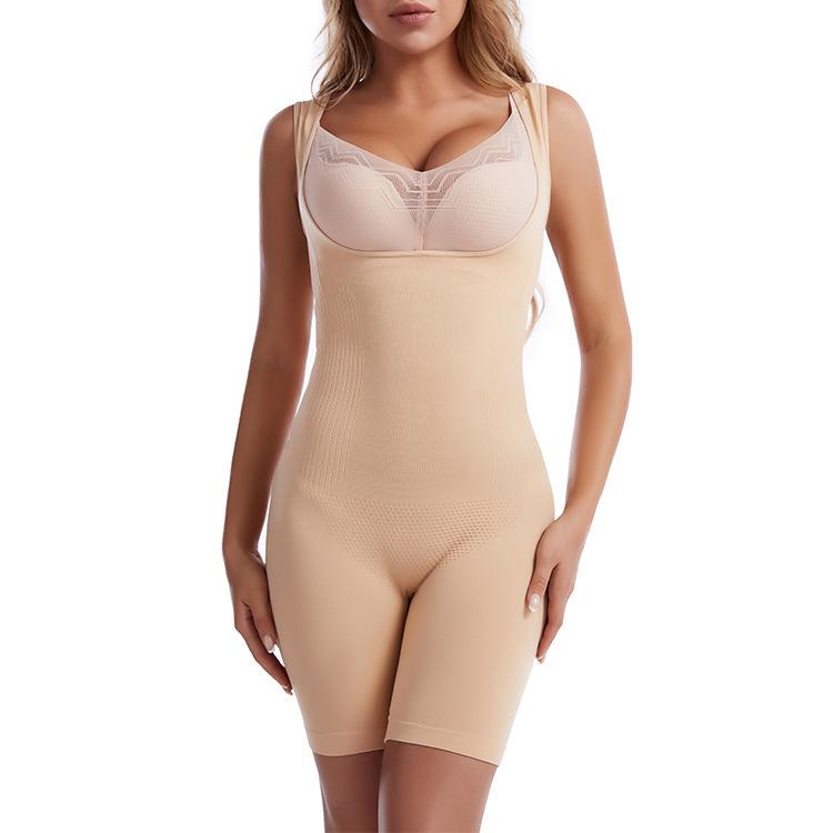 One-piece body shaper, belly pants, waist body, body sculpting, hip-lifting pants, chest support, gathered one-piece vest, underwear