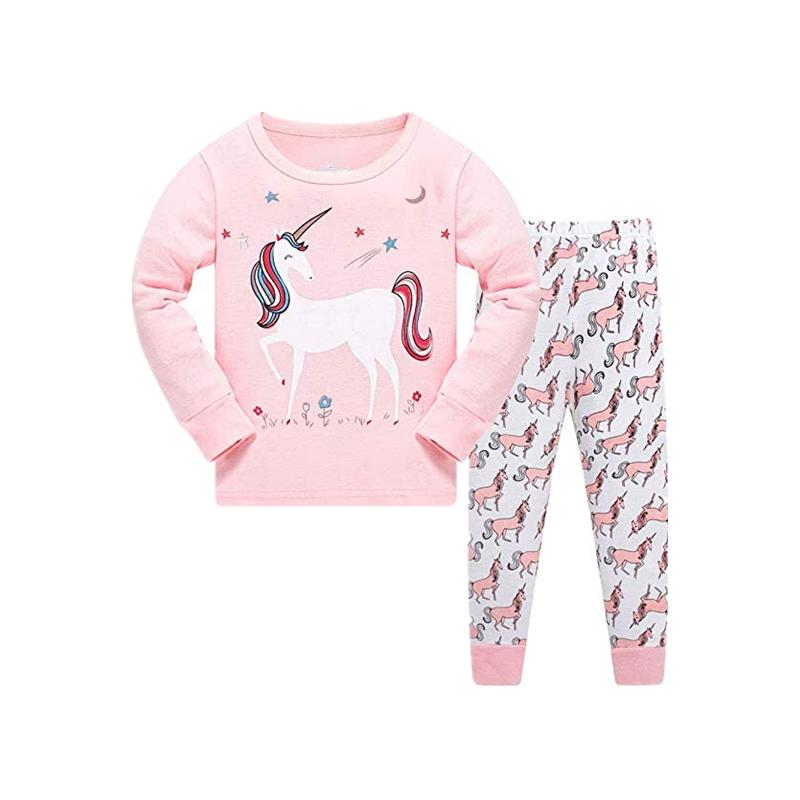New Arrival Print Sleepwear Autumn Winter Girls Pyjamas Children Fashion Home Clothes Sets