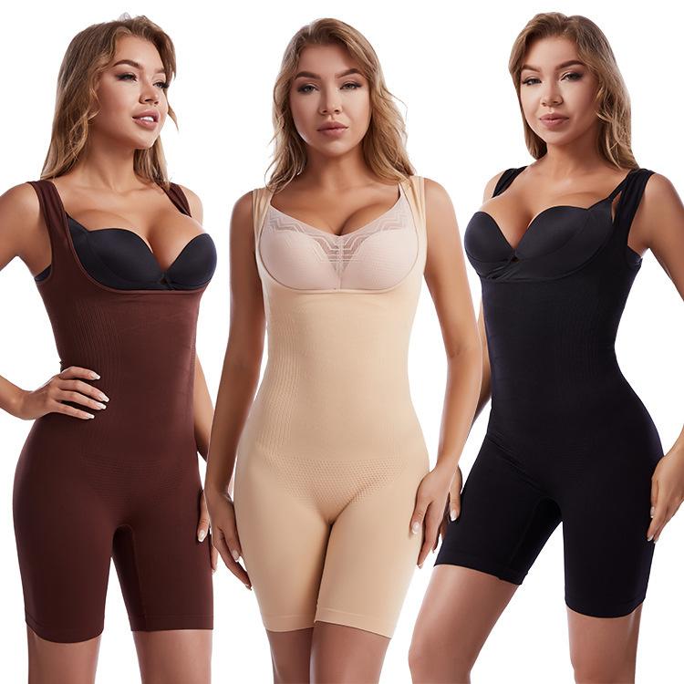One-piece body shaper, belly pants, waist body, body sculpting, hip-lifting pants, chest support, gathered one-piece vest, underwear