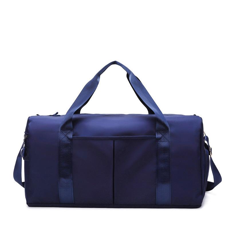 Double dry wet separation fitness bag Men's swimming training bag Sports bag Tide portable cross body travel bag Cylinder basketball bag