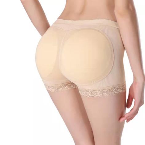 Buttocks panties, lace mesh, body-shaping pants with inserts, butt-lifting pants