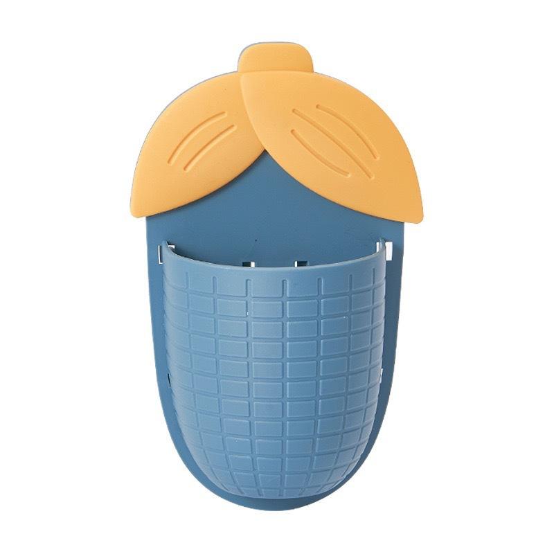 2pcs Corn rack toothbrush rack wall-mounted punch-free bathroom storage box kitchen bathroom toilet corn storage box