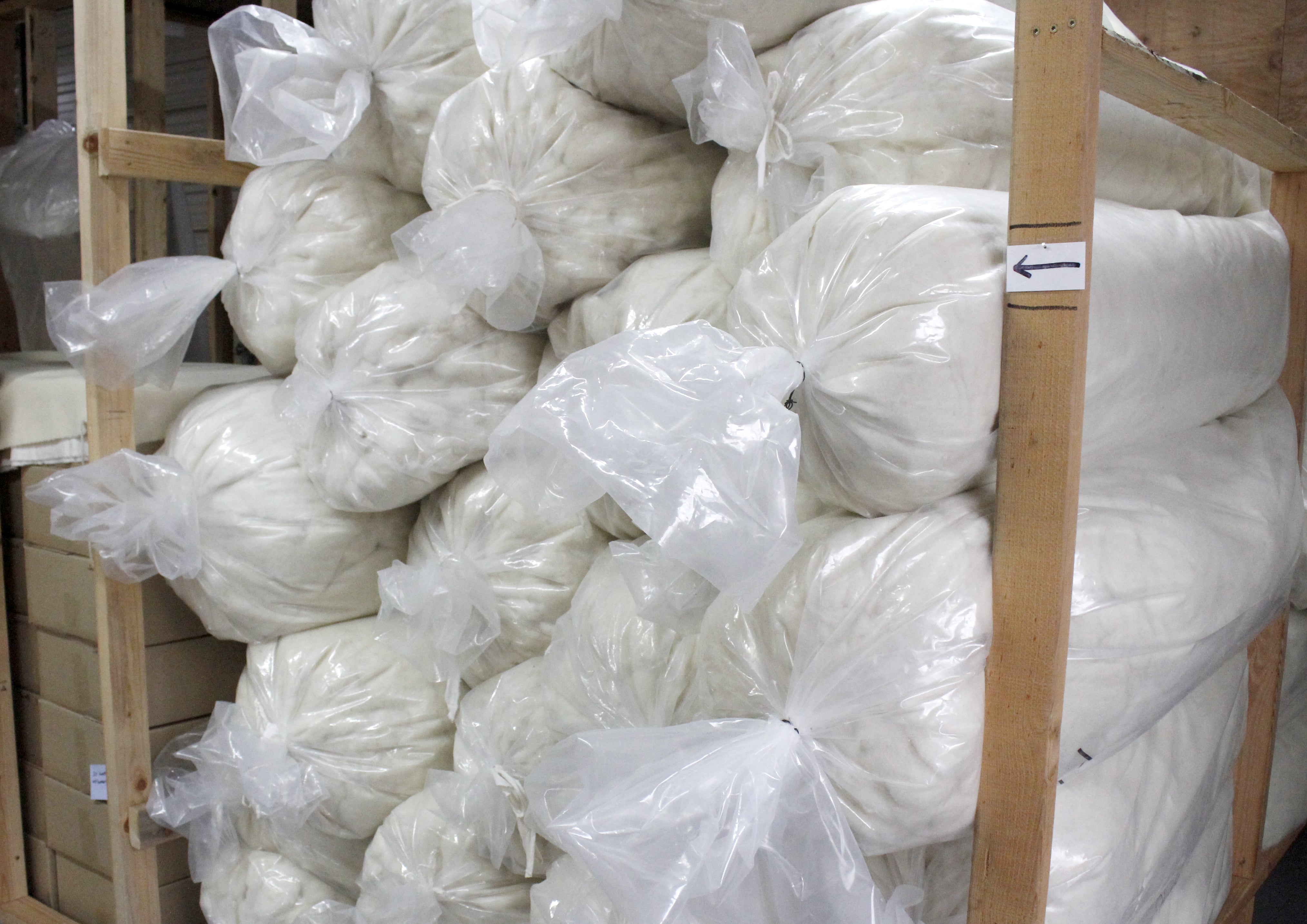 Wool shipment from the Mill
