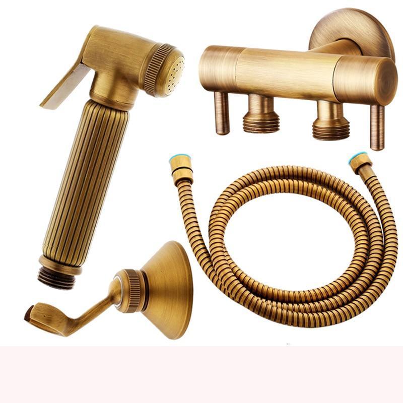 Antique Brass Hand Held Spray Kit Set – Index