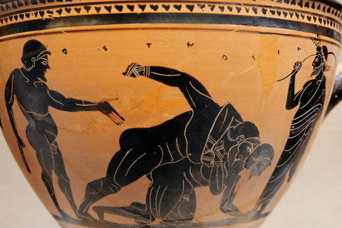Ancient Greek Vase pankration