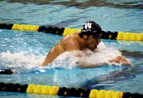 Michael Phelps swimming 400m at the Beijing Olympics 2008