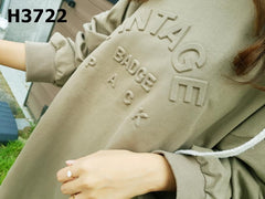 H3722 3D "Vintage" print sweatshirt