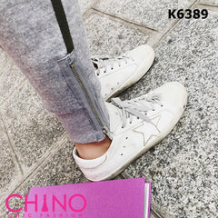 K6389 Contrast stripe pants