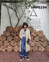 SMP6194 Blue bulky denim jacket