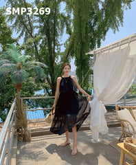 SMT3269 Sleeveless layer dress