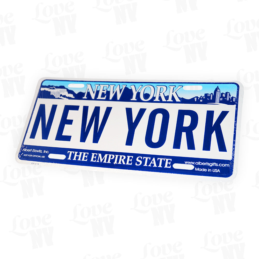 New York Kennzeichen Blechschild The Empire State