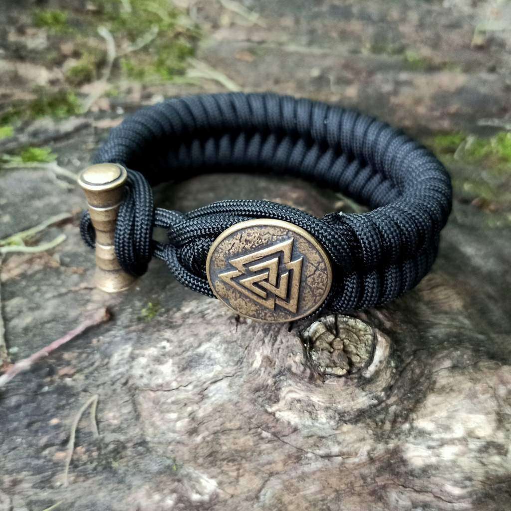gift for him Mens accessory handmade jewelry Paracord bracelet with ax and shards paracord jewelry handmade bracelet Viking jewelry