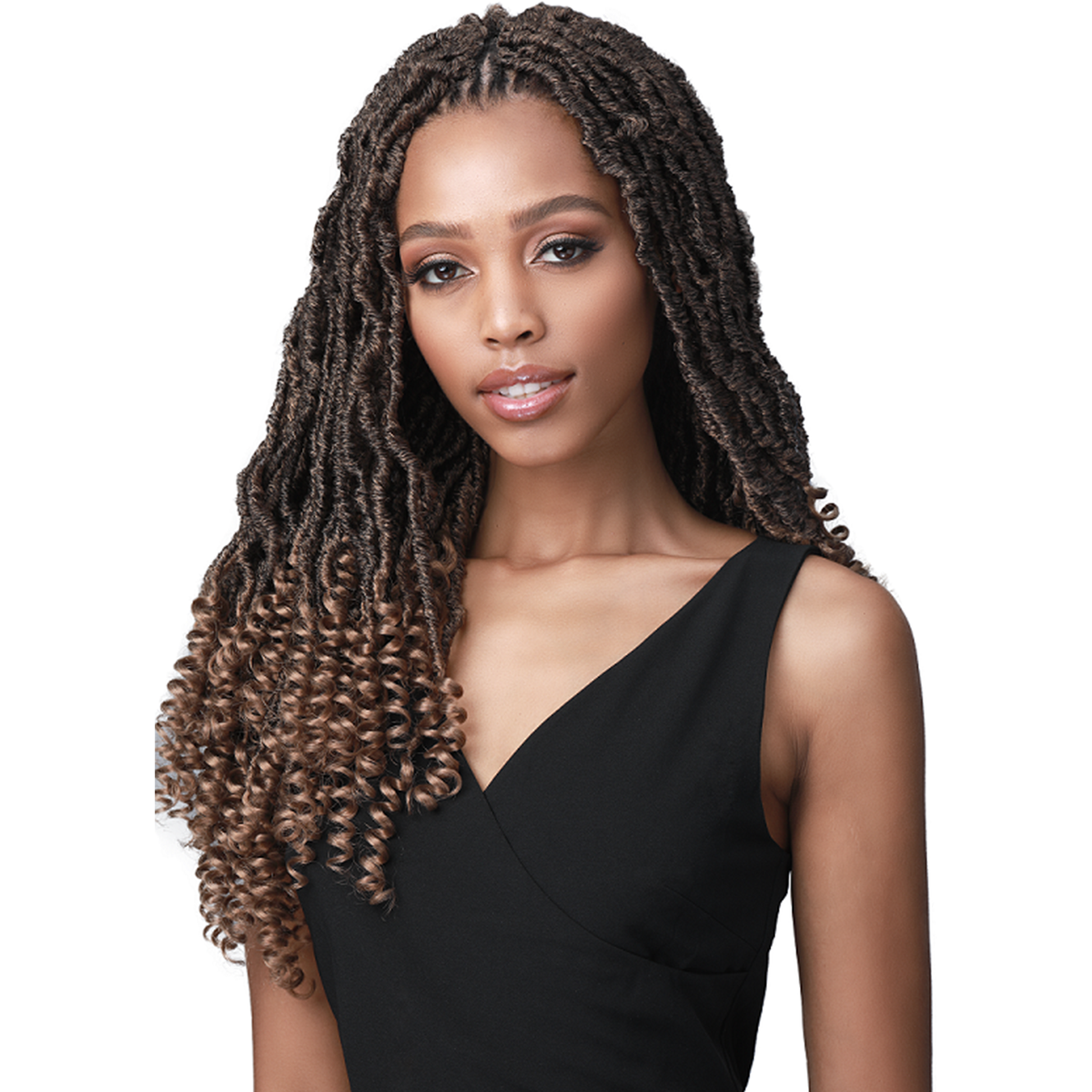 Bobbi Boss Crochet Braids 2x Nu Locs Curly Tips 18" Beauty Depot OStore