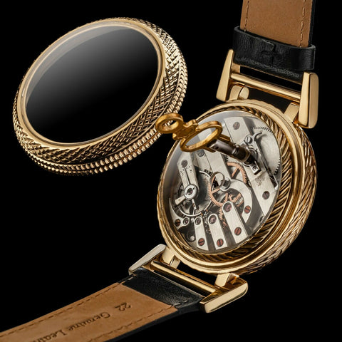Jules Huguenin pocket watch turned into wristwatch