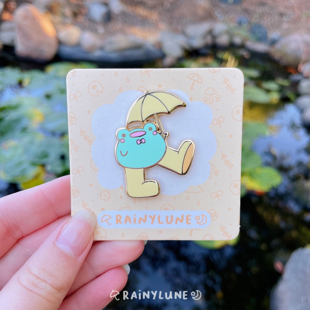 Rain Boots Friend the Frog Pin