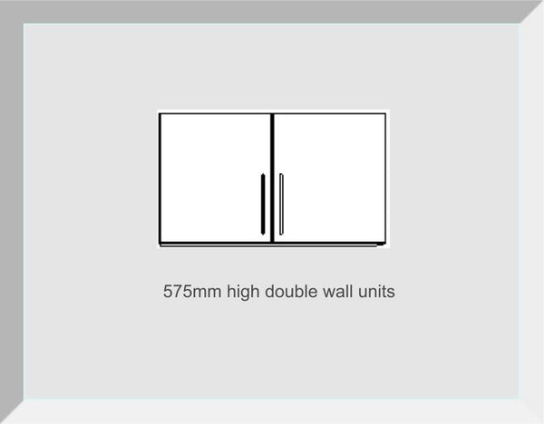 575mm High Double Wall Units Odyssey Dakar Gloss