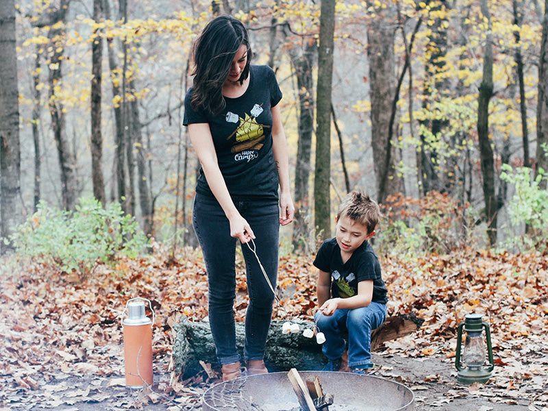 Orchard Street Apparel Happy Camper ladies shirt set