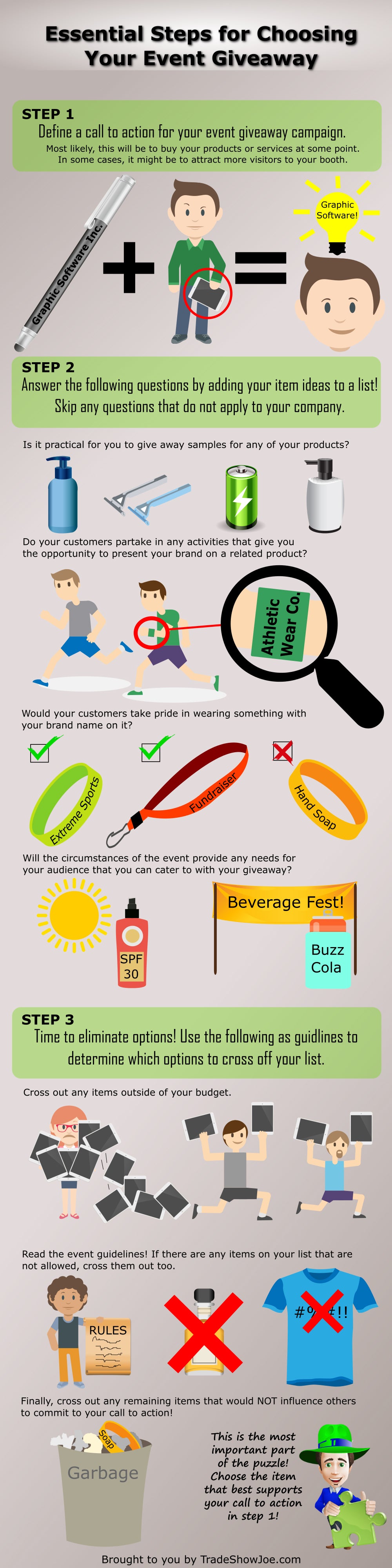 Trade Show Giveaways Infographic