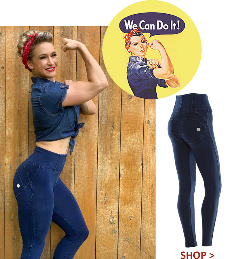 Freddy Pants Halloween Costume Party Woman Rosie The Riveter