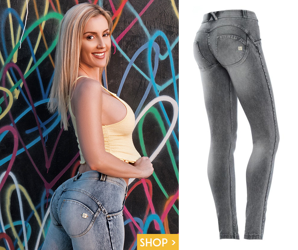 Amanda Paris features new Freddy denim push up pants