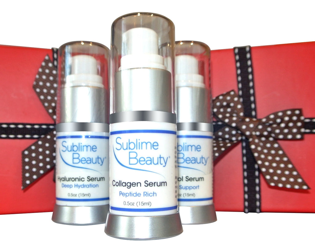 Christmas Gift Box with 3 Skincare Serums | SUBLIME BEAUTY® | HEALTHY