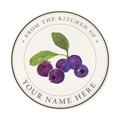 Blueberry Chef Medallion Label