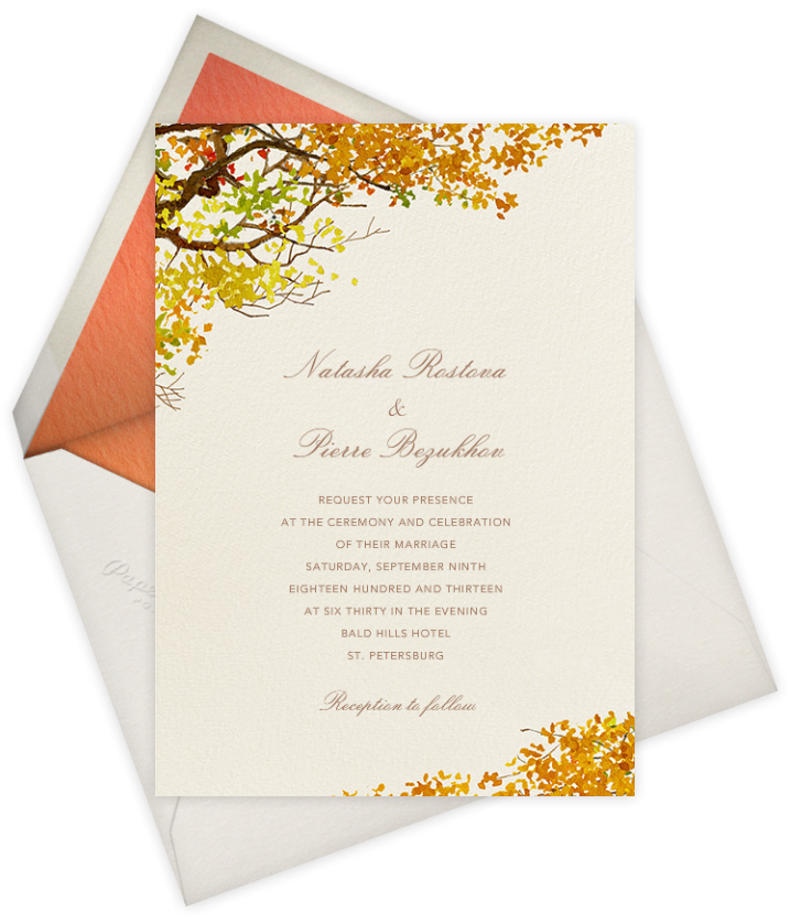 Autumn Boughs | Wedding Invitation